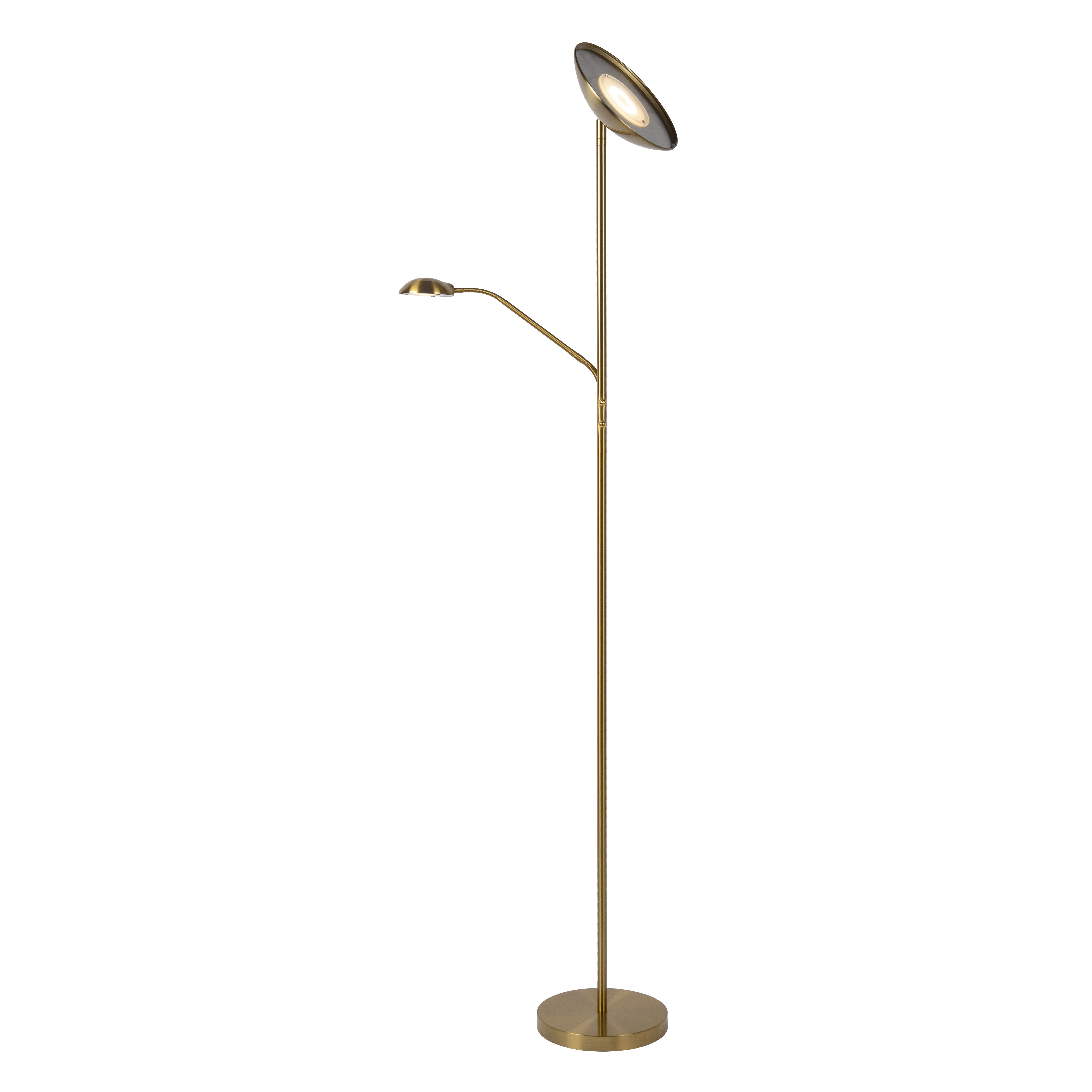 Floor lamp with online uplight and downlight